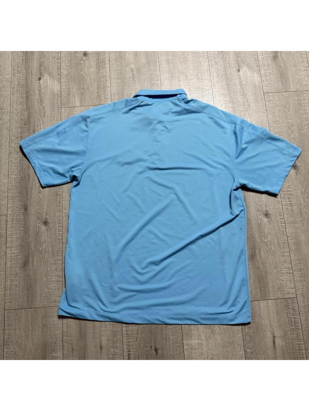 Nike Golf Fit-Dry Indianapolis Speedway Textured Blue Shirt 256488 490‎ Men’s XL - Picture 3 of 9